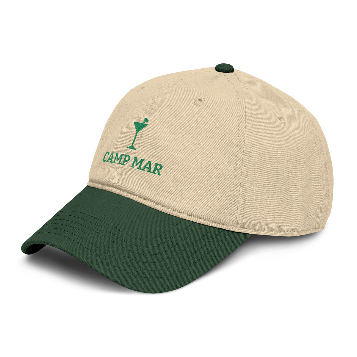 Camp Mar Martini Embroidered Baseball Cap