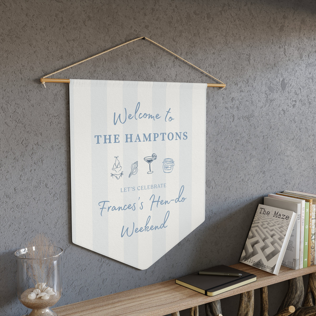 Hamptons Hen Do Weekend Pennant Banner