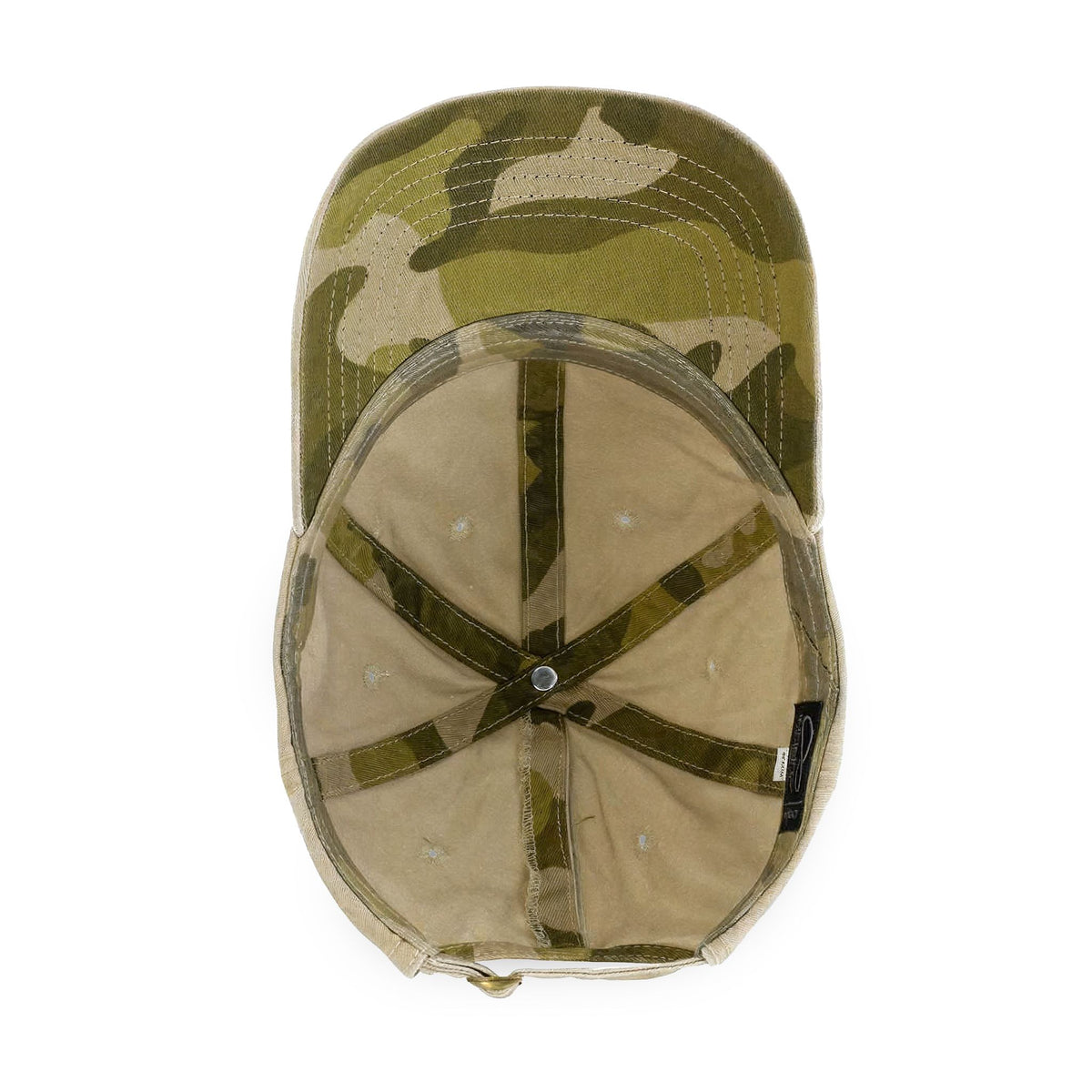 happy camper martini - Women's Pigment-Dyed Cap with Fashion Undervisor (Embroidery)