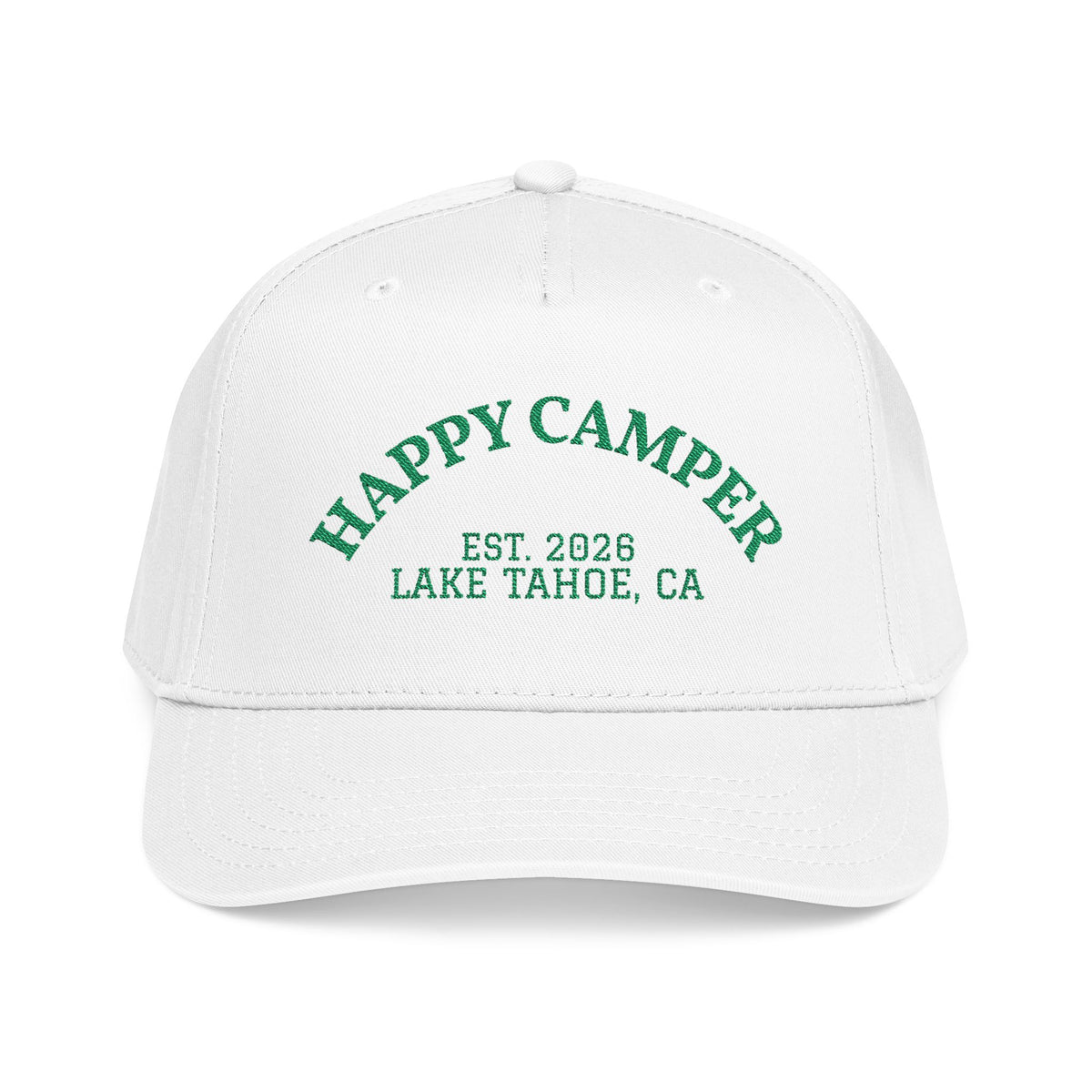 Camp Mar (Green) - Embroidered Mid Profile Baseball Cap
