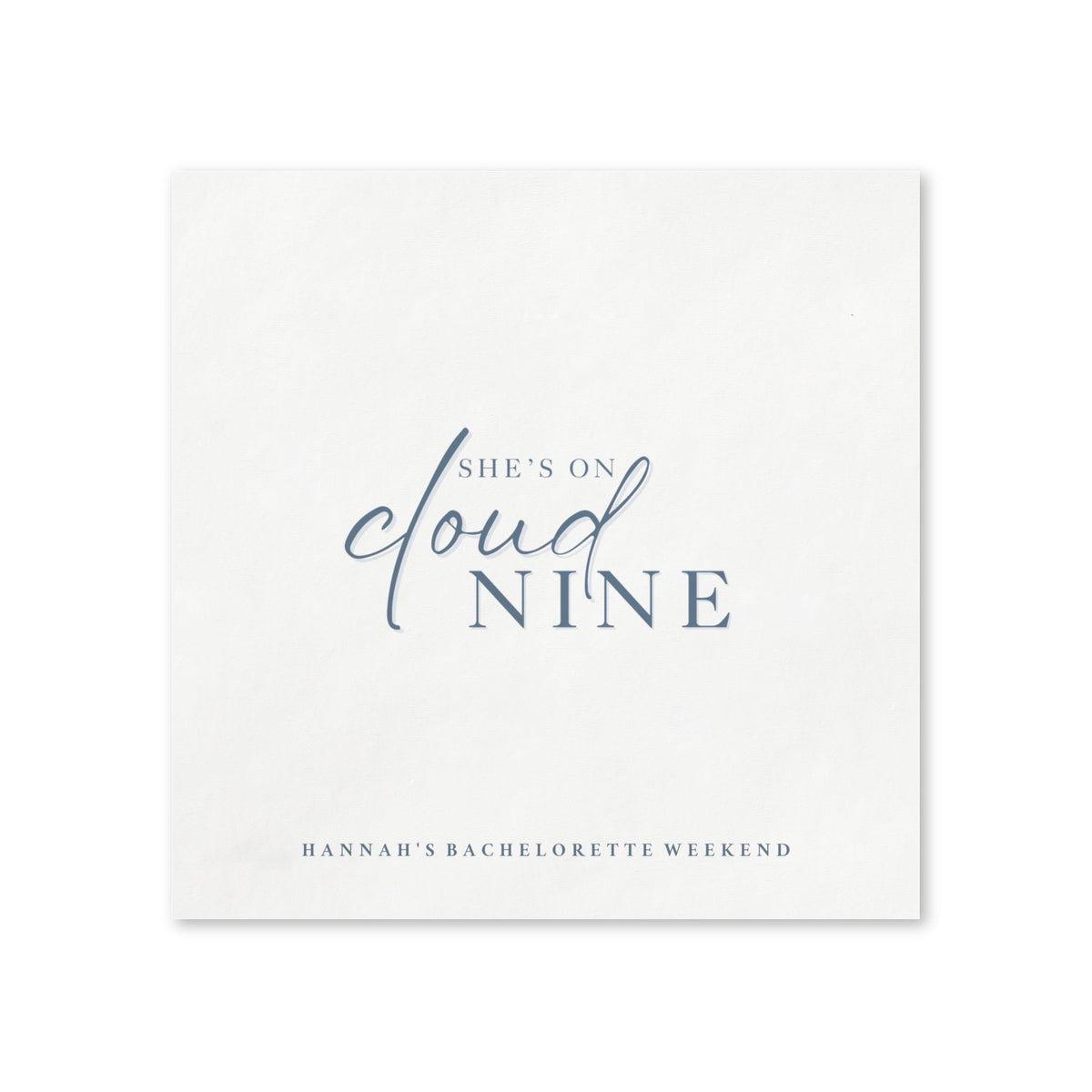 She’s on Cloud Nine - Bachelorette Party Cocktail Napkins