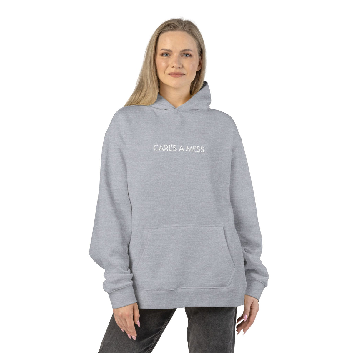 Hoodie — "Carl's A Mess" Minimal Streetwear Pullover
