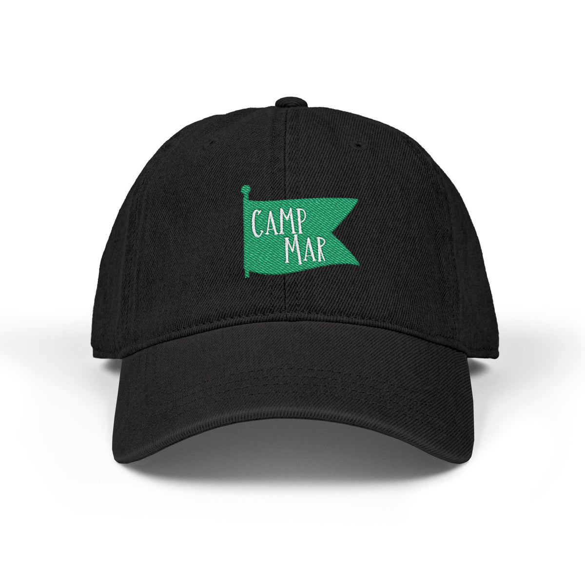 Camp Mar Flag Hat —Embroidered  Casual Denim Baseball Cap