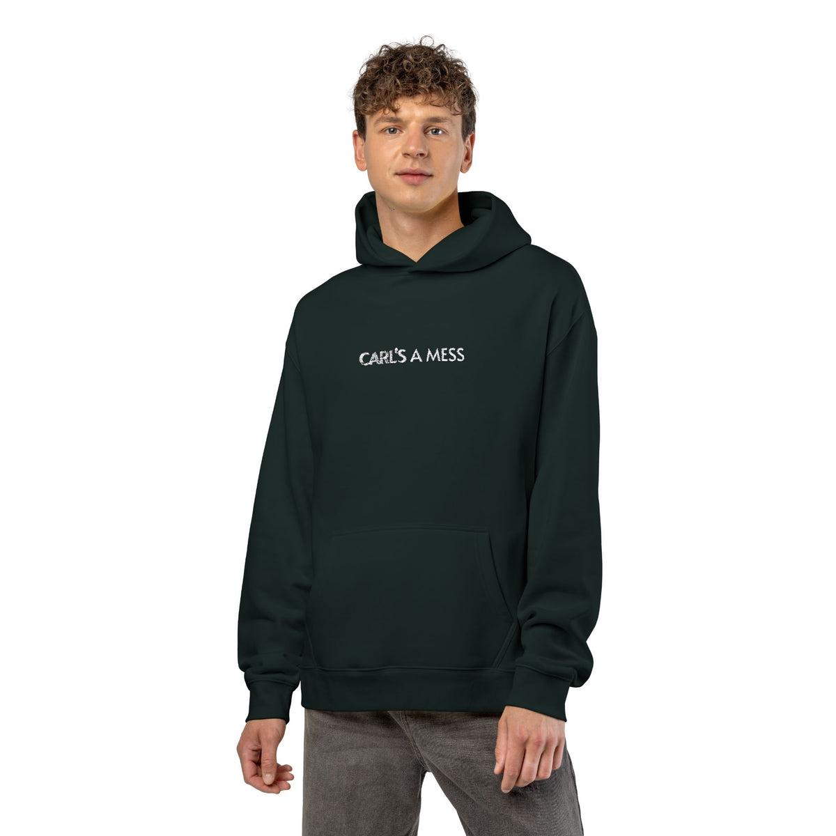 Hoodie — "Carl's A Mess" Minimal Streetwear Pullover