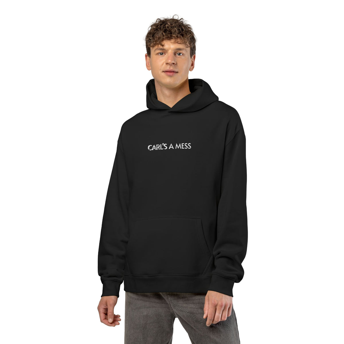 Hoodie — "Carl's A Mess" Minimal Streetwear Pullover
