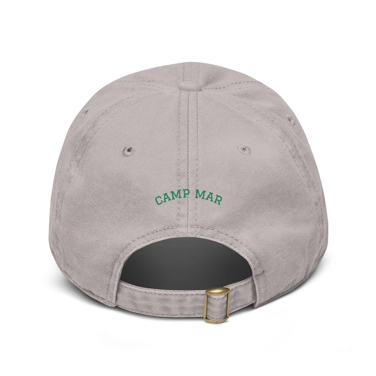 happy camper - Embroidered Washed Cotton Hat