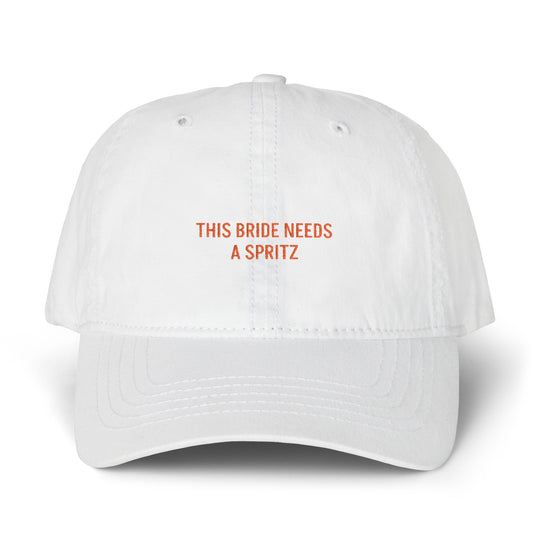 This Bride Needs A Spritz Hat - Embroidered Pattern hat
