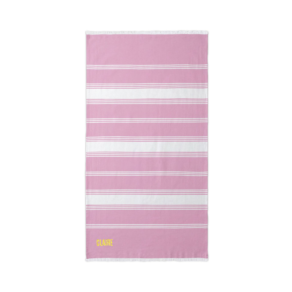 Personalized Name Embroidered Beach Throw Towel