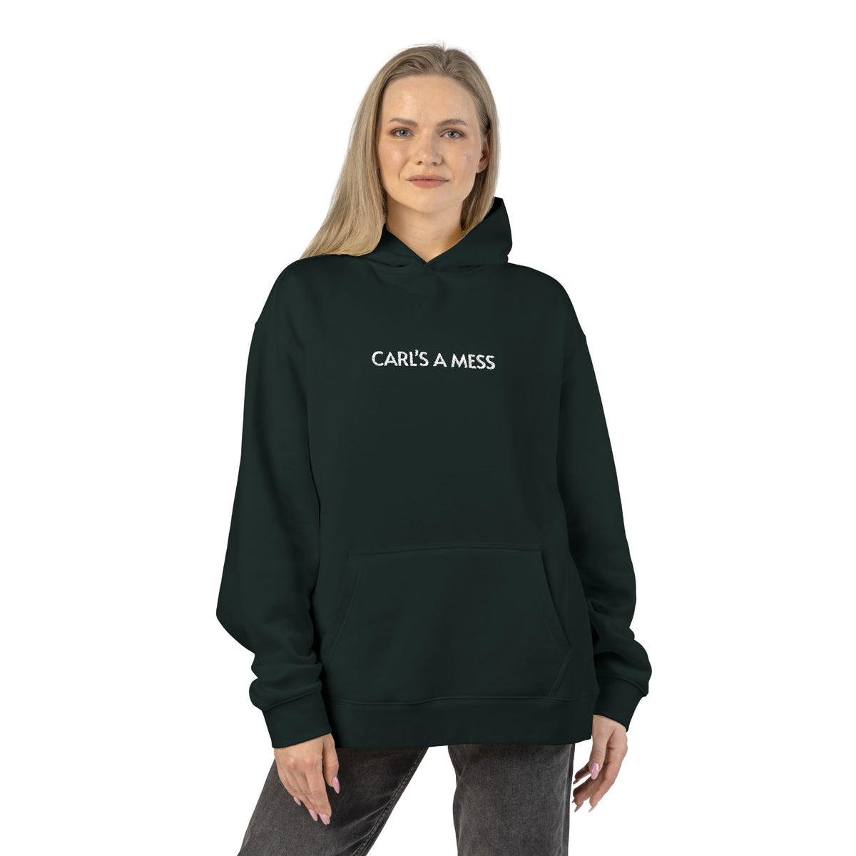 Hoodie — "Carl's A Mess" Minimal Streetwear Pullover