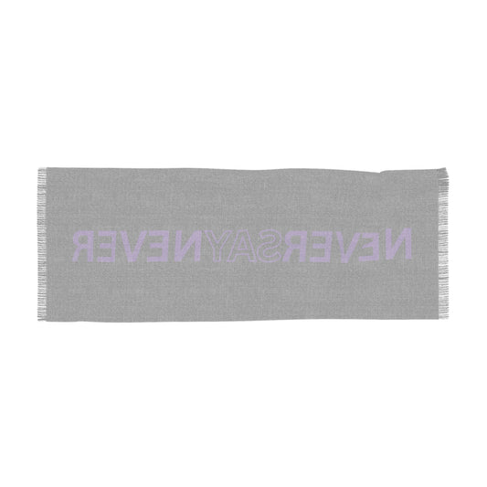 "Never Say Never" Light Scarf — Black/Purple
