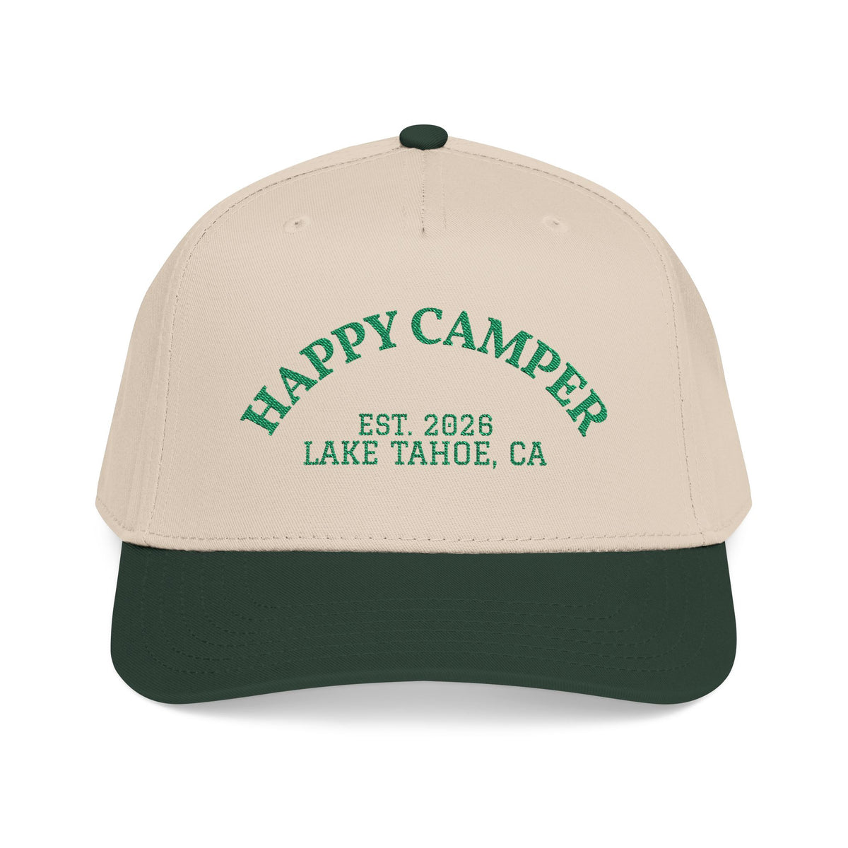 Camp Mar (Green) - Embroidered Mid Profile Baseball Cap