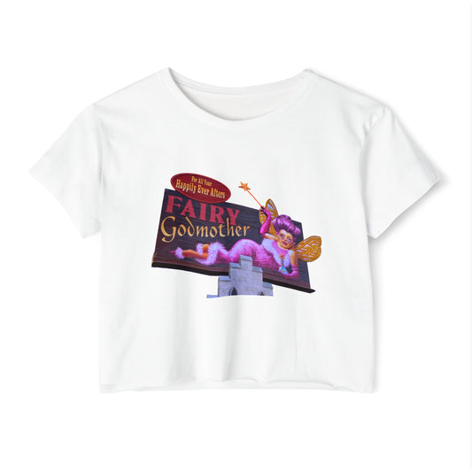 Fairy Godmother Crop Top —  Festival Tee for Women