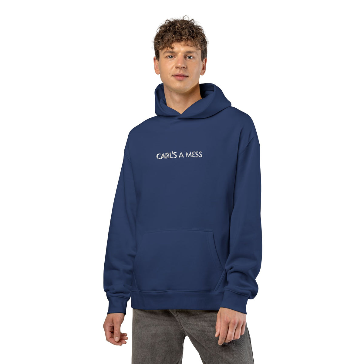 Hoodie — "Carl's A Mess" Minimal Streetwear Pullover