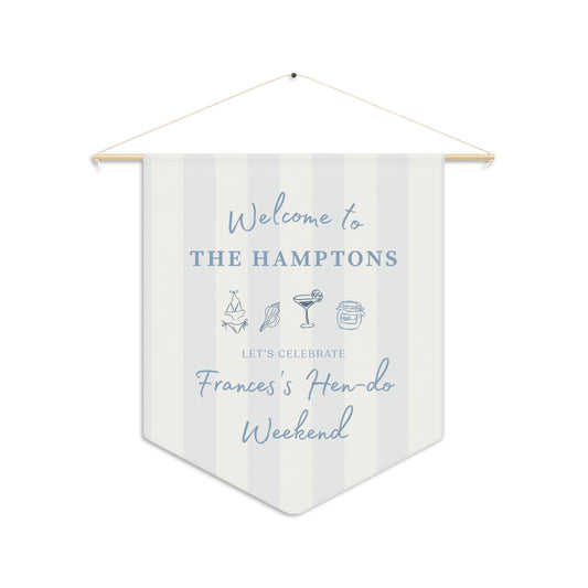 Hamptons Hen Do Weekend Pennant Banner