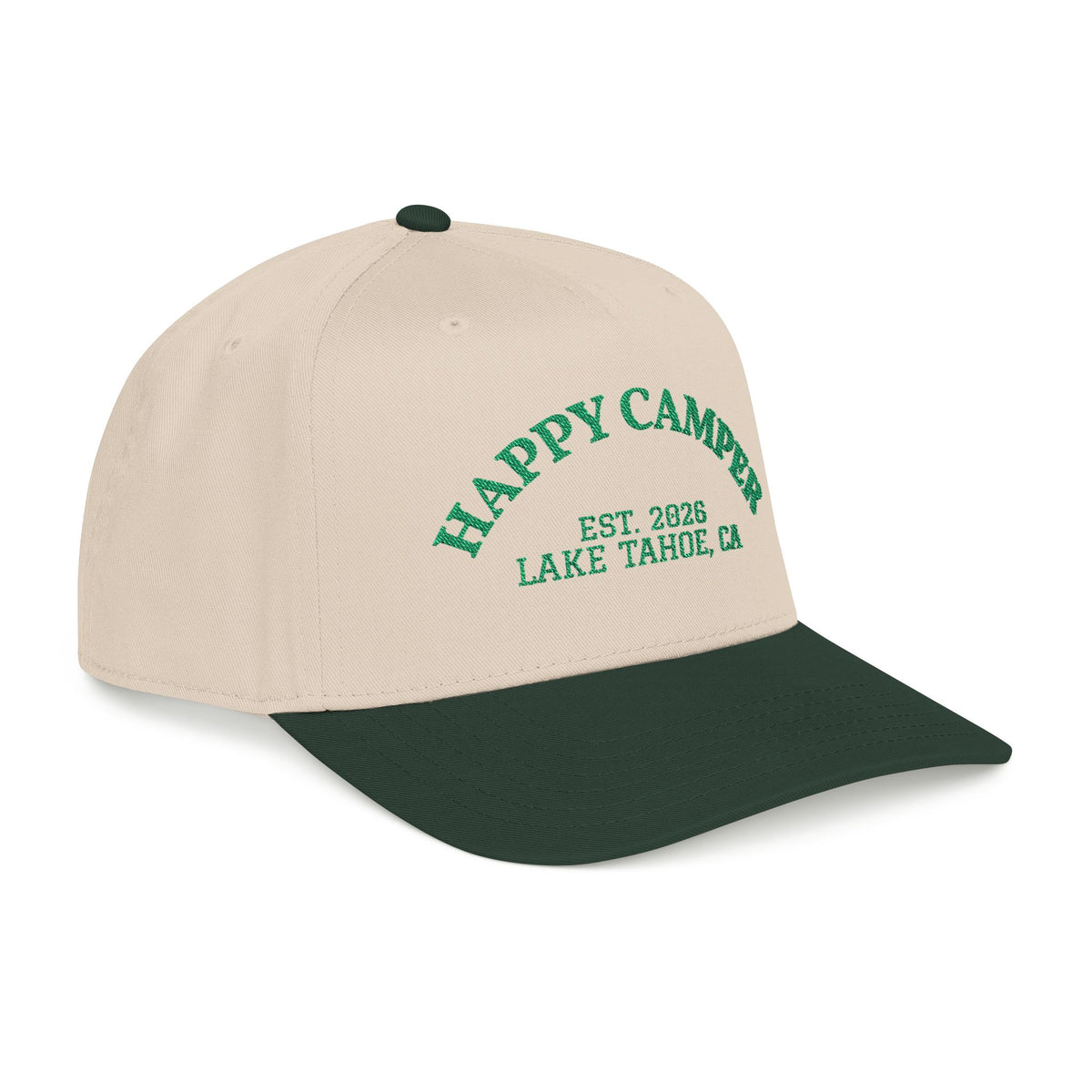 Camp Mar (Green) - Embroidered Mid Profile Baseball Cap