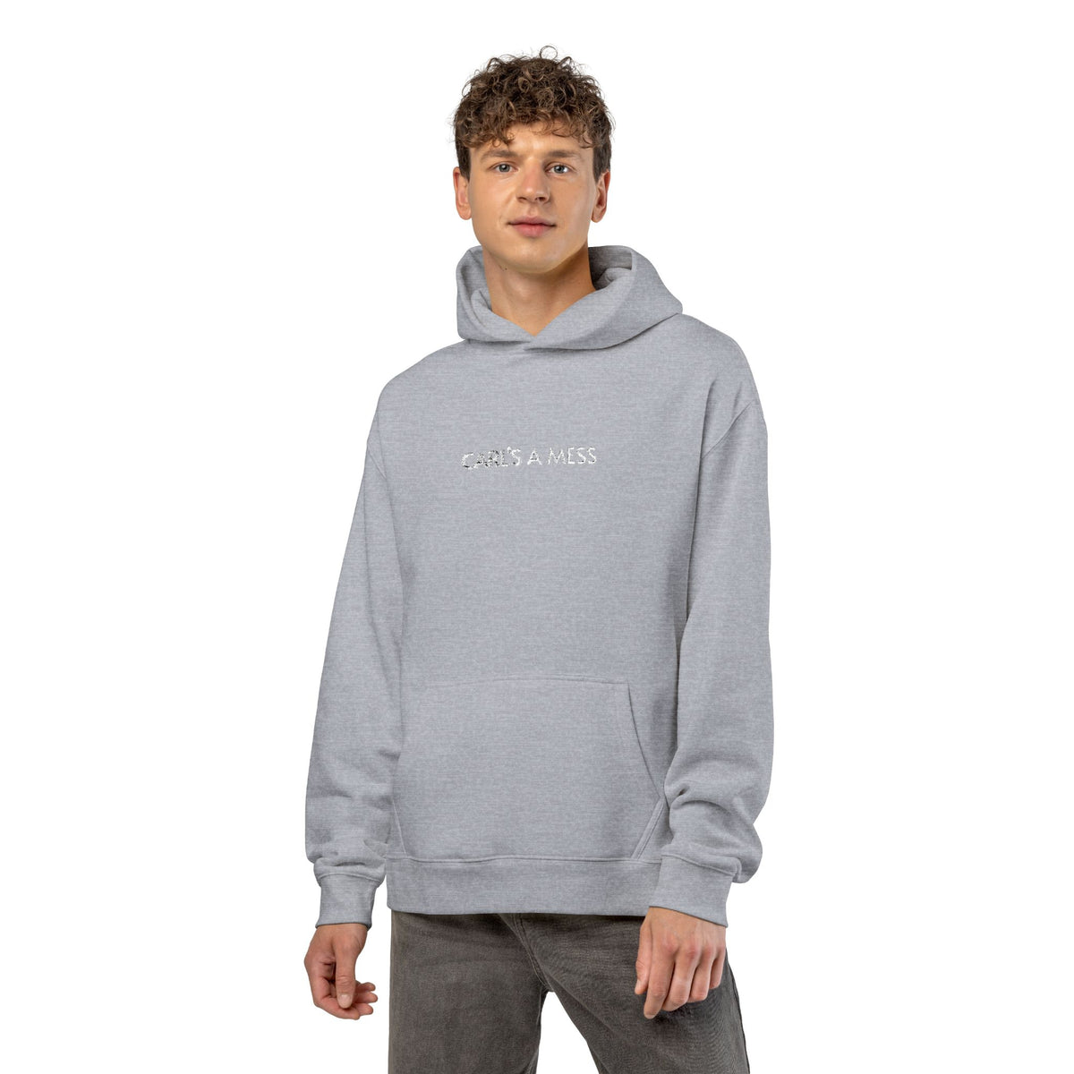 Hoodie — "Carl's A Mess" Minimal Streetwear Pullover