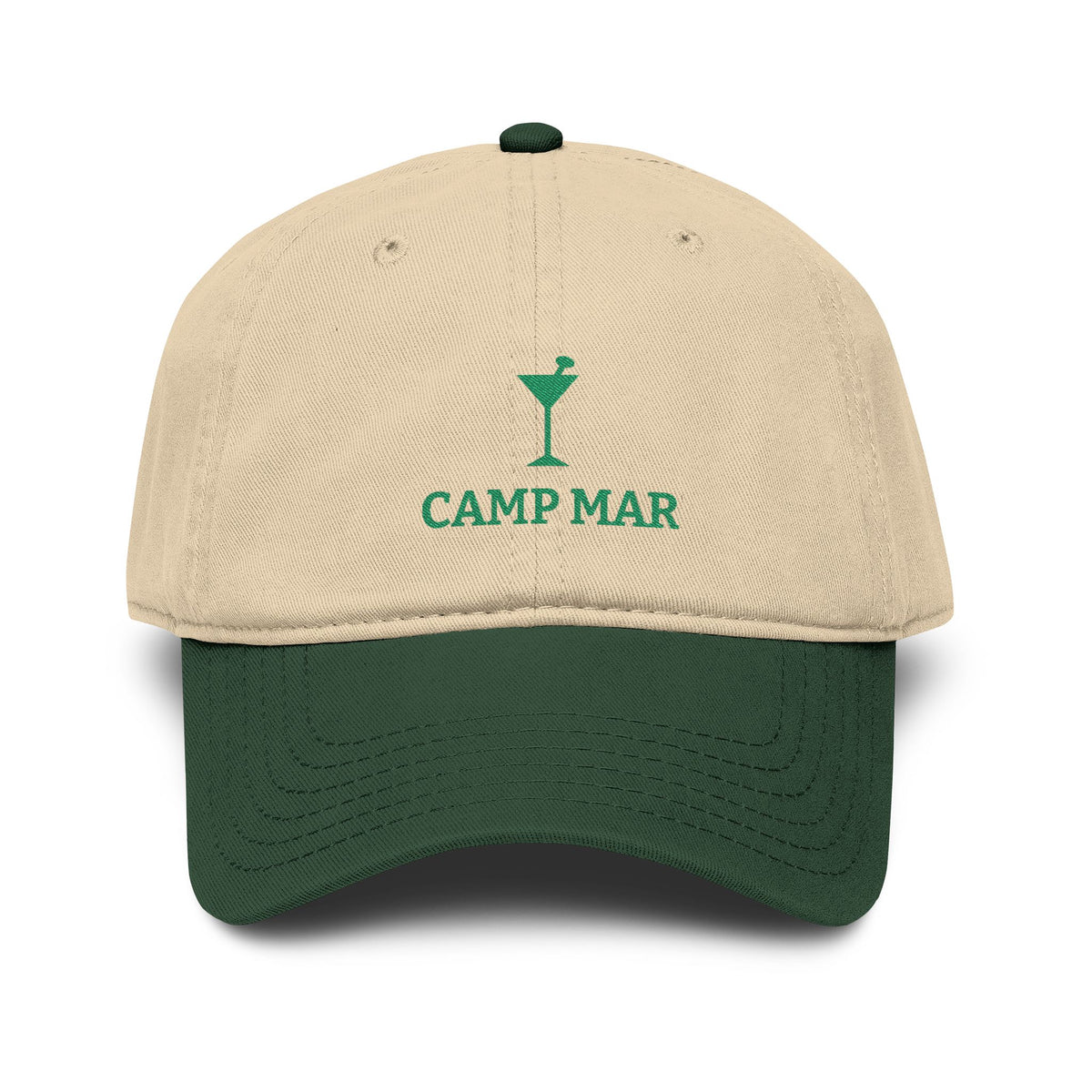 Camp Mar Martini Embroidered Baseball Cap