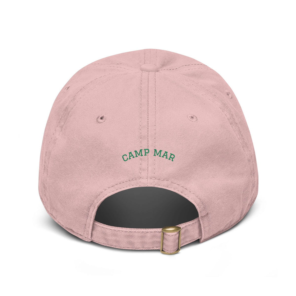 happy camper - Embroidered Washed Cotton Hat