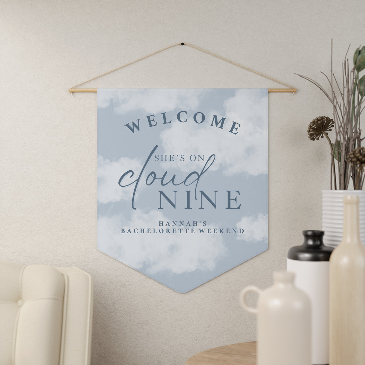 "She's On Cloud Nine" Bachelorette Welcome Sign